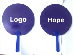 Round Plastic Hand Fan