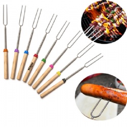 Telescoping Hotdog Roasting Stick or BBQ Skewer