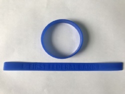 American sports debossed style silicone bracelet