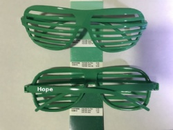 Plastic Shutter Shades Sunglasses